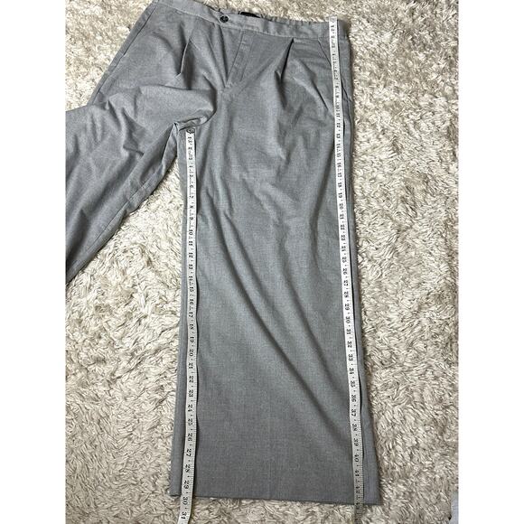 Banana Republic Wide Leg Women Size 16 Gray High Waist Career Office Dress Pants - Picture 4 of 11
